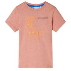 shumee Otroška majica z kratkimi rokavi svetlo oranžna 104