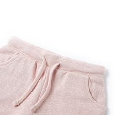 Vidaxl Otroške kratke hlače z vrvico mešana svetlo roza 92