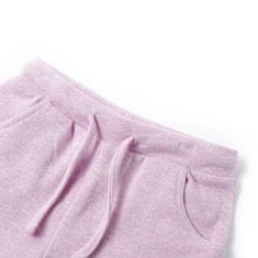 Vidaxl Otroške kratke hlače z vrvico mešana lila 128
