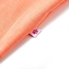 Vidaxl Otroška majica neon oranžna 116