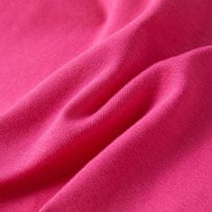 Vidaxl Otroška majica s kratkimi rokavi temno roza 116