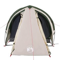 Vidaxl Šotor za kampiranje za 2 osebi zelen 320x140x120 cm 185T taft