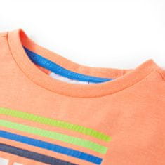 Vidaxl Otroška majica neon oranžna 140