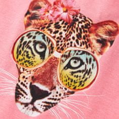 Vidaxl Otroška majica s kratkimi rokavi neon roza 104