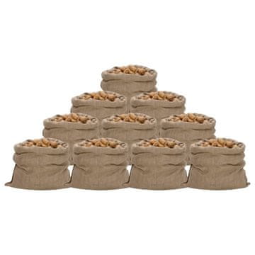 Vidaxl Jutene vreče 10 kosov 100 x 110 cm 100 % juta 340 g/m²