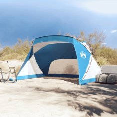 Vidaxl vidaXL Šotor za na plažo moder 274x178x170/148 cm 185T poliester