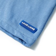 Greatstore Otroška majica s kratkimi rokavi srednje modra 104
