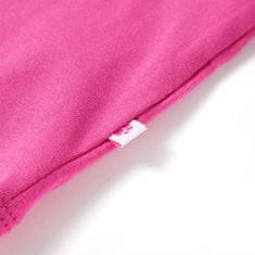 Greatstore Otroška majica s kratkimi rokavi temno roza 128