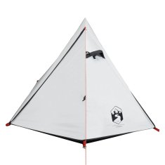 Vidaxl Šotor za kampiranje za 2 osebi bel 267x154x117 cm 185T taft