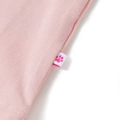 Greatstore Otroška majica s kratkimi rokavi svetlo roza 92