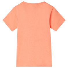 Vidaxl Otroška majica s kratkimi rokavi neon oranžna 92