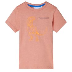 shumee Otroška majica s kratkimi rokavi svetlo oranžna 92