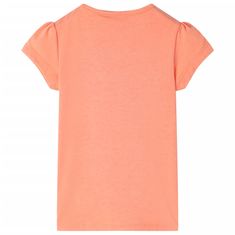 Vidaxl Otroška majica neon oranžna 140