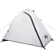 Vidaxl Šotor za kampiranje za 2 osebi bel 264x210x125 cm 185T taft