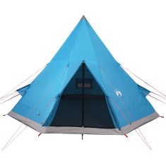 Vidaxl vidaXL Šotor tipi za 4 osebe, moder, vodoodporen