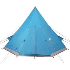 Vidaxl vidaXL Šotor tipi za 4 osebe, moder, vodoodporen