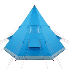 Vidaxl vidaXL Šotor tipi za 4 osebe, moder, vodoodporen