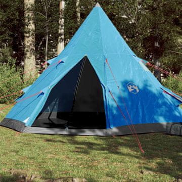 Vidaxl vidaXL Šotor tipi za 4 osebe, moder, vodoodporen