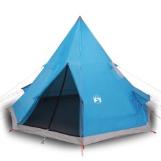 Vidaxl vidaXL Šotor tipi za 4 osebe, moder, vodoodporen