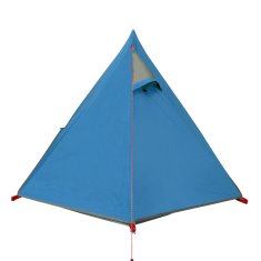 Vidaxl Šotor za kampiranje za 2 osebi moder 267x154x117 cm 185T taft
