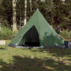 Vidaxl vidaXL Šotor, Tipi, za 4 osebe, zelen, vodoodporen