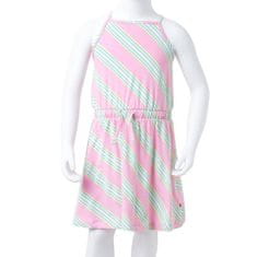 shumee Otroška obleka brez rokavov z vrvico svetlo roza 104