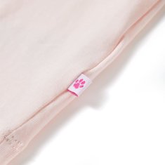 Vidaxl Otroška majica s kratkimi rokavi nežno roza 140