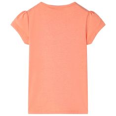 Vidaxl Otroška majica neon oranžna 128
