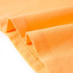 Vidaxl Otroška majica s kratkimi rokavi živo oranžna 140