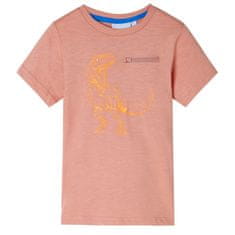 shumee Otroška majica s kratkimi rokavi svetlo oranžna 116
