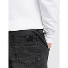 OMBRE JOGGER moške hlače iz džinsa z odrgninami V2 OM-PADJ-0150 črna MDN124608 S