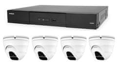 Avtech Komplet kamer 1x NVR AVH1109 in 4x 2MPX IP Dome kamera DGM2203ASVSEP + 4x UTP kabel 1x RJ45 - 1x RJ45 Cat5e 15m!