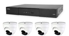Avtech Komplet kamer 1x NVR AVH1109 in 4x 5MPX IP Dome kamera DGM5406ASE + 4x UTP kabel 1x RJ45 - 1x RJ45 Cat5e 15m!