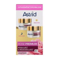 Astrid Rose Premium Set dnevna krema za obraz Rose Premium Fortifying & Reshaping Day Cream 50 ml + nočna krema za obraz Rose Premium Fortifying & Reshaping Night Cream 50 ml za ženske