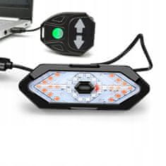 Dexxer Kolesarska aku. LED zadnja svetilka s funkcijo indikatorja smeri USB + hupa