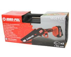 MAR-POL Komplet 21V akumulatorska verižna žaga 15cm 2x 1,5Ah