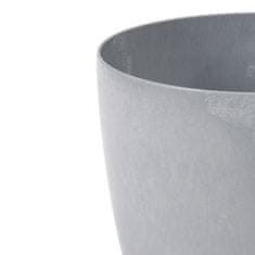 botle Lonec za rože Lonec za rože Betonski videz Siva okrogla 21cm V 18,5cm Površina Mat plastika Moderni glamur
