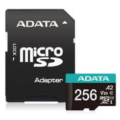 A-Data Adapter V30S/micro SDXC/256GB/100MBps/UHS-I U3/Class 10/+