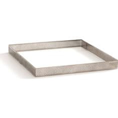 Decora Kvadratni kalup za tartlete iz nerjavečega jekla 10x10x3,5cm Microforata perforiran -