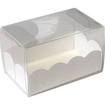 Škatla za makarone 8x5cm 10 kosov bela - Monaco