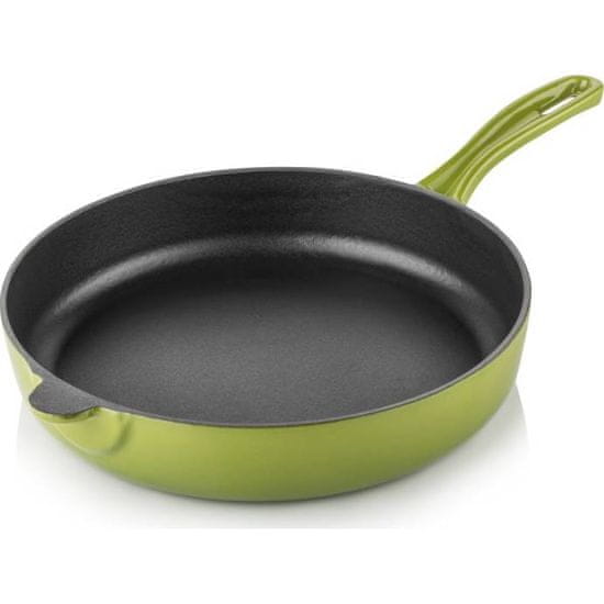 Silver Litoželezna ponev 24 cm zelena - srebrna