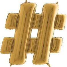 Grabo Napihljiv balon simbol hestage zlato 102 cm -