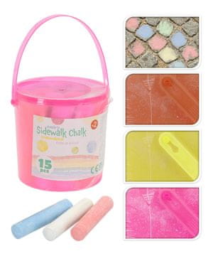 Krede za pločnik (15 kosov) + vedro PH