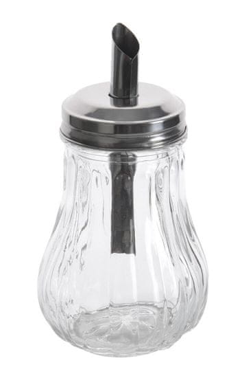 Orion Dozirna posoda za sladkor v.13,5cm steklo+kovina