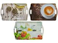 Tragar Pladenj PH 37x23cm z luknjami DEKOR mix