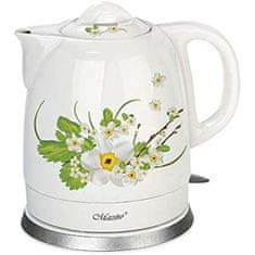 slomart kuhalnik vode in električni grelnik za čaj feel maestro mr-066 green bela zelena keramični 1200 w 1,5 l