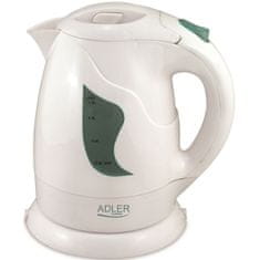 slomart kuhalnik vode in električni grelnik za čaj adler ad 08w bela 850 w 1 l