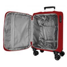 Jada Toys MOVOM Atlanta Red, Tekstilni potovalni kovček, 56x37x20cm, 34L, 5318624 (majhen)