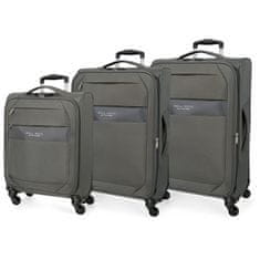 Jada Toys Komplet tekstilnih potovalnih kovčkov ROLL ROAD ROYCE Grey / Grey, 55-66-76cm, 5019422