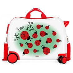 Jada Toys Otroški potovalni kovček na kolesih / otroški voziček HAPPY TRAVEL Ladybug, 3729862